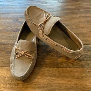 Cole Haan Suede Driving Loafers in Light Brown/Tan